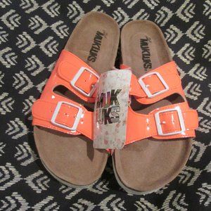 NWT MUK LUKS Coral Slide Sandals Shoes sz 9 NEW